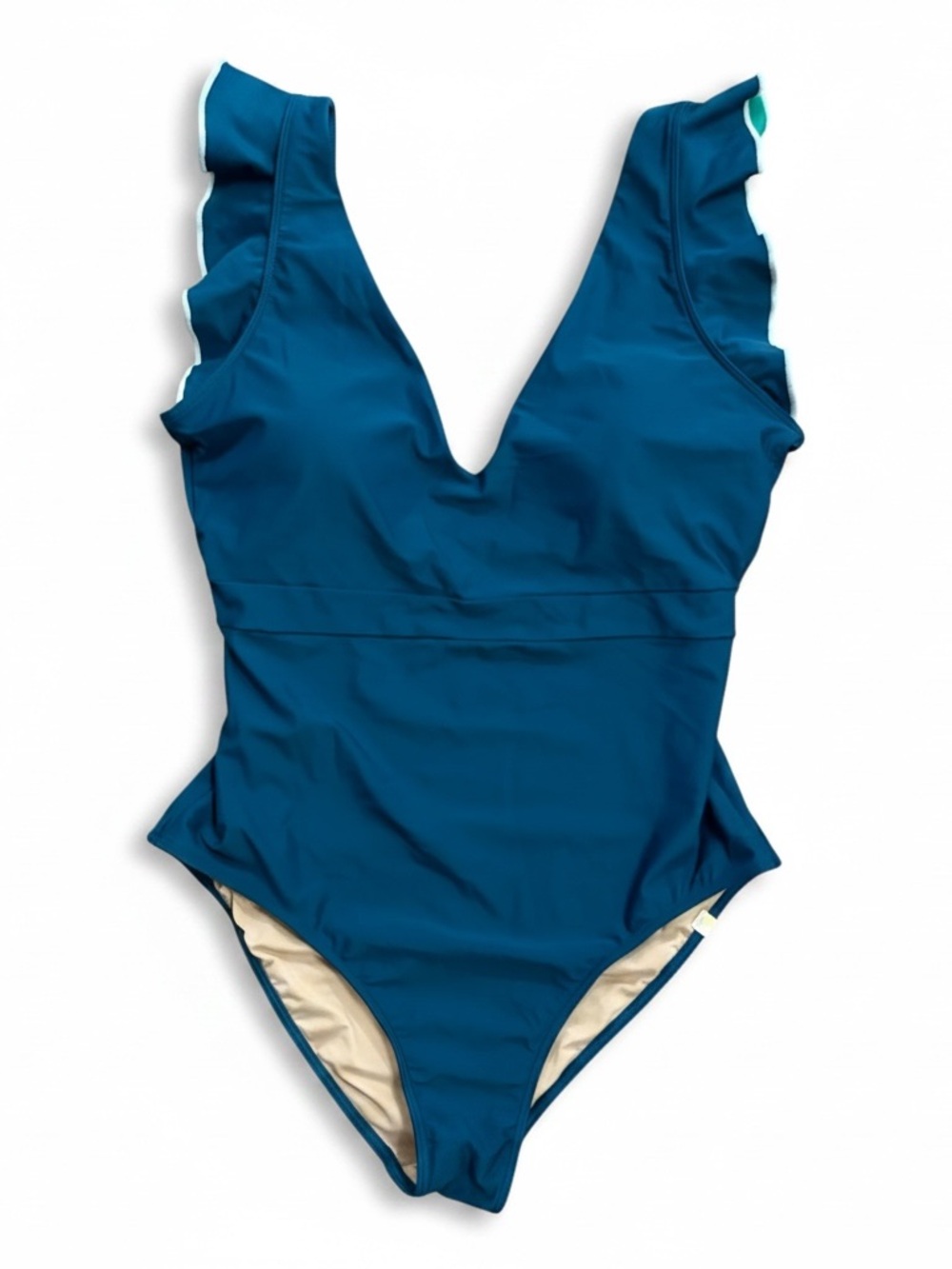 Summersalt The Ruffle Backflip One Piece Swimsuit Seaglass Green Coastal Size 10